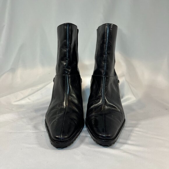 Circa Joan & David Black Leather Ankle Boots | Women’s 7.5 - Picture 2 of 4